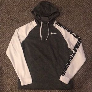 White and Gray Nike Hoodie. Mens size Medium. Only worn once!